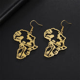 My Shape Africa Map Animal Earrings Women Tree Stainless Steel African Jewelry - Free Delivery Worldwide only at Flexi Africa